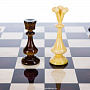 Шахматный ларец с янтарными фигурами "Царский" 48х48 см, фотография 6. Интернет-магазин ЛАВКА ПОДАРКОВ